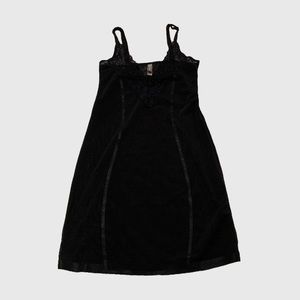 Daisy Fuentes Black Mesh Lacy Lingerie Slip Shape Wear Dress Size L